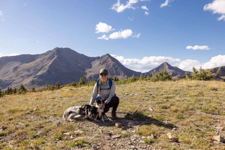 Mountain Hiking With Dog